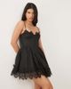 Bardot Bardot Ashta lace detail mini dress with corset detail in black - 1