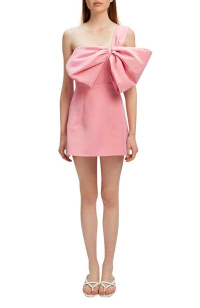 Bardot Bardot Bella Bow One-Shoulder Minidress