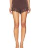 Bardot Bardot Bonita Satin Lace Trim Short - 1