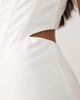 Bardot Bardot cami corset detail cut out midi dress in ivory-White - 3