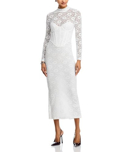 draped bodycon dress h&m Pretty Perfect Blush Pink Maternity Ruched Mesh Bardot Maxi Dress – Club L  London main image 1