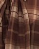 BARDOT BARDOT Cecile Scarf Button Down Shirt Brown Check - 6
