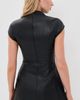 BARDOT BARDOT Delphi Faux Leather Mini Dress Black - 3
