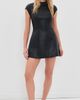 BARDOT BARDOT Delphi Faux Leather Mini Dress Black - 5