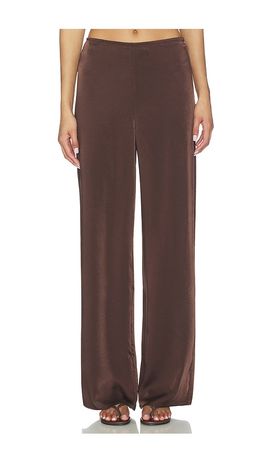 Bardot Bardot Devin Mid Rise Satin Pant