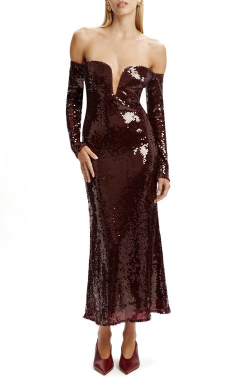 chinese dress ladies Rinna Black Lace And Satin Bardot-Neck Maxi Dress  Club L London