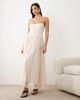 Bardot Bardot Estie broderie maxi dress in light beige-Neutral - 1