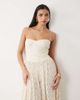 Bardot Bardot Estie broderie maxi dress in light beige-Neutral - 3