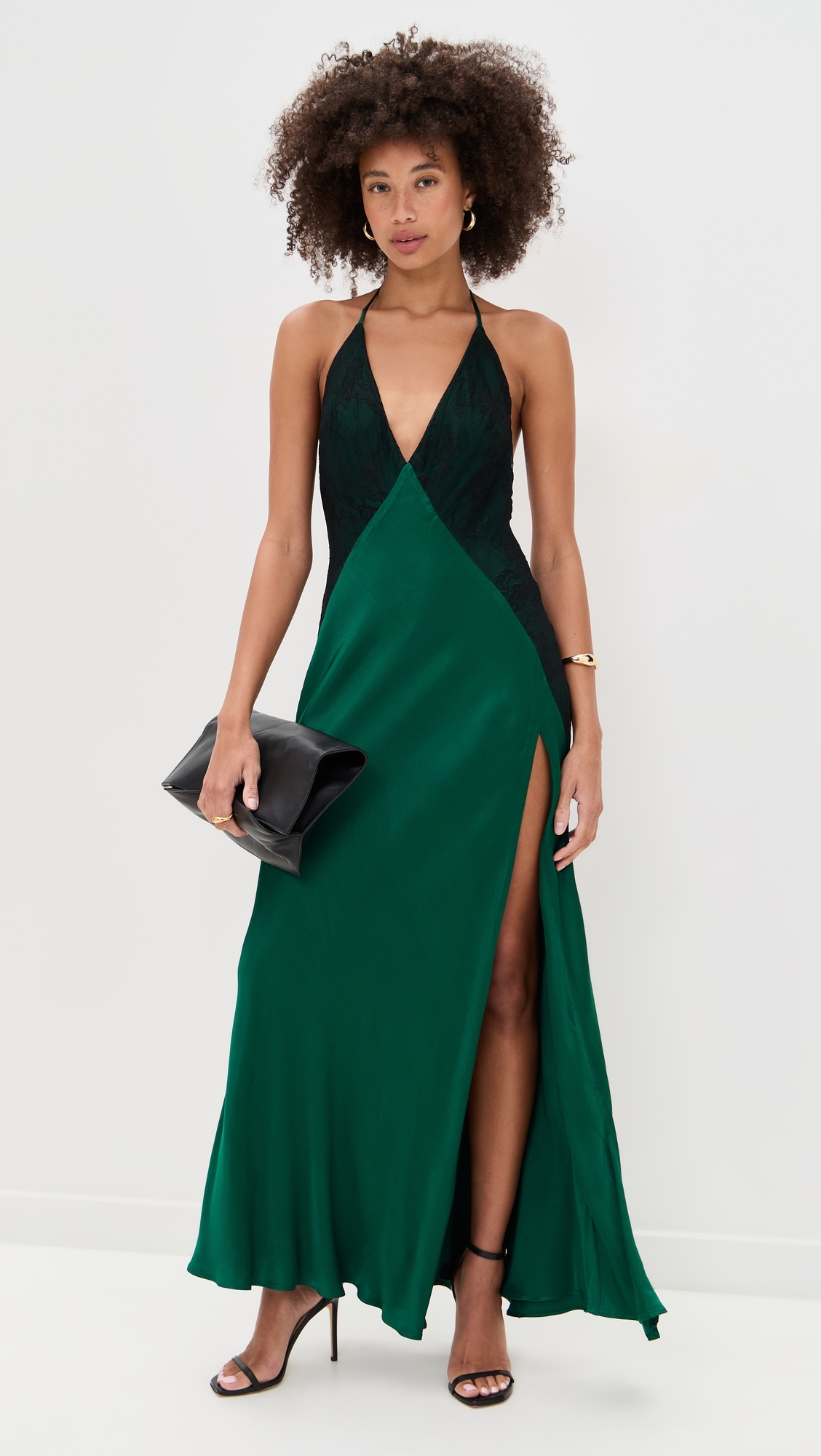 BARDOT - Estrella Halter Maxi Dress Emerald Gr BARDOT - Estrella Halter Maxi Dress Emerald Gr