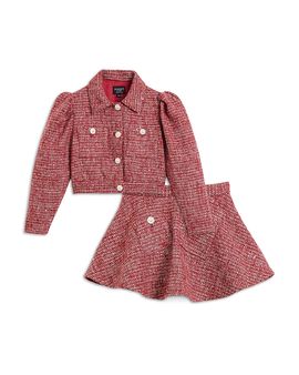 Bardot Bardot Girls' Blair Boucle Jacket & Skirt Set