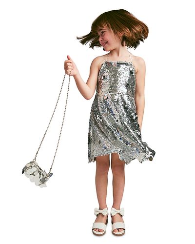 Bardot Bardot Girls' Sequin Halter Dress