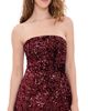 BARDOT BARDOT Helene Sequin Mini Dress Burgundy - 1