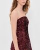 BARDOT BARDOT Helene Sequin Mini Dress Burgundy - 4