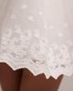 Bardot Bardot Hilda sleeveless sheer insert sweetheart neck voluminous skirt mini dress in ivory-White - 3
