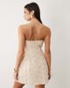 Bardot Bardot Karoline bandeau floral applique mini dress in light beige-Neutral - 4