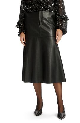 Bardot Bardot Kindra Faux Leather Midi Skirt