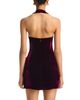 Bardot Bardot Layna Velour Halter Mini Dress - 4