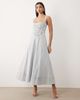 Bardot Bardot Lilah denim corset detail maxi dress in light blue - 1
