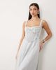 Bardot Bardot Lilah denim corset detail maxi dress in light blue - 2