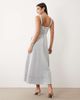 Bardot Bardot Lilah denim corset detail maxi dress in light blue - 4