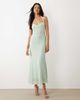 Bardot Bardot Mariko exclusive halter neck floral embroidered lace maxi dress in sage green - 2