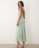 Bardot Bardot Mariko exclusive halter neck floral embroidered lace maxi dress in sage green - 4