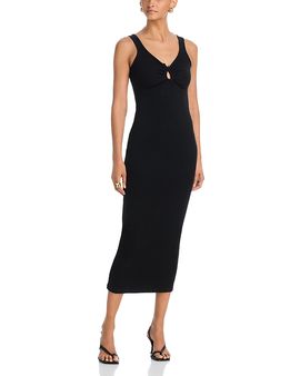 Bardot - Sigma Corset Off the Shoulder Linen Midi Dress in Orchid White at  Nordstrom