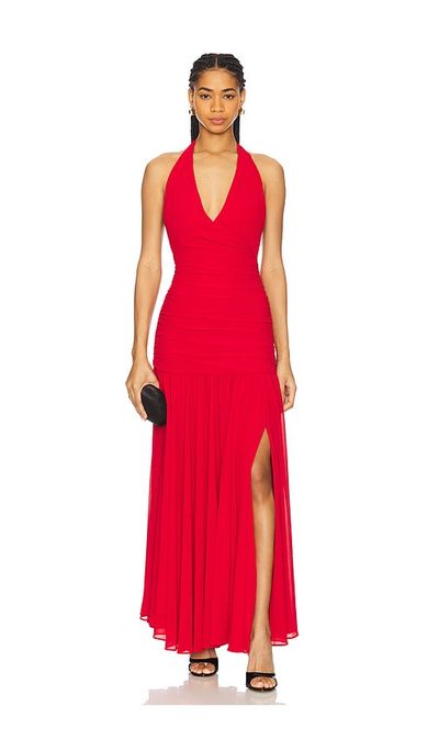 Bardot Bardot Mave Halter Neck Maxi Dress