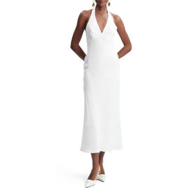 Bardot Bardot Paola Halter Linen Midi Dress