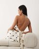 Bardot Bardot Pheobe satin plunge halter neck top in white with black polka dot print - part of a set - 2