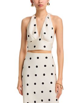 Bardot Bardot Phoebe Satin Halter Top