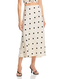 Bardot Bardot Phoebe Satin Midi Skirt