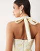 Bardot Bardot Pollie broderie halter midi dress in yellow floral - 3