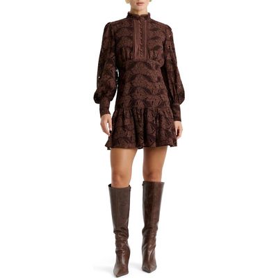 Bardot Bardot Remy Long Sleeve Lace Minidress