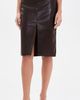 BARDOT BARDOT Rheba Faux Leather Skirt Deep Plum - 2