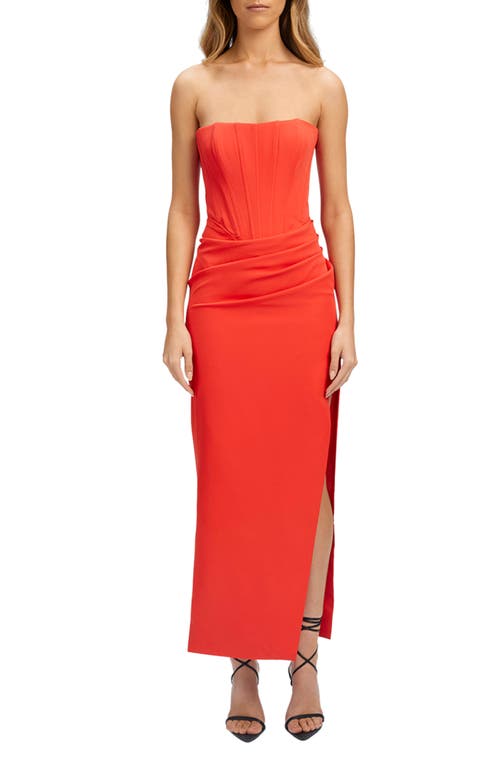 Bardot Bardot Saira Strapless Corset Maxi Dress
