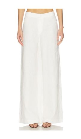 Bardot Bardot Serafina Linen Mid Rise Pant