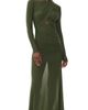 BARDOT BARDOT Veria Wrap Mesh Maxi Dress Khaki - 1