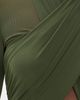 BARDOT BARDOT Veria Wrap Mesh Maxi Dress Khaki - 6