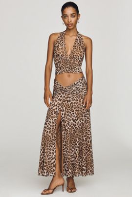 Bardot Elera Mesh Midi Skirt