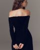 Bardot Luvia Velour Hourglass Off-Shoulder Mini Dress - 2