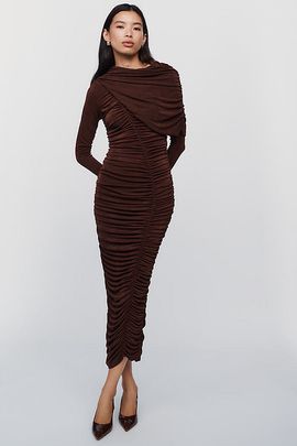 Bardot Melina Ruched Maxi Dress