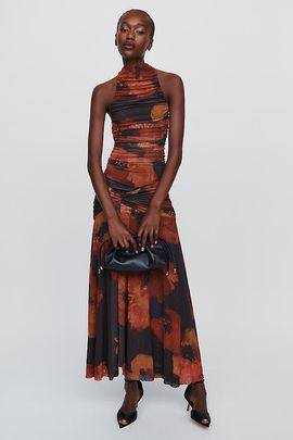 Bardot Natalya Sleeveless Mesh Maxi Dress