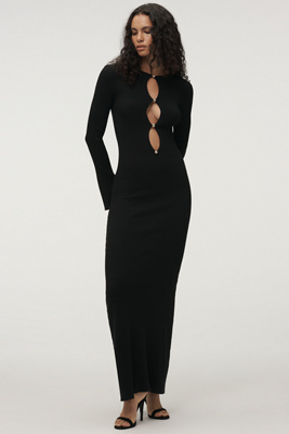 Bardot - Nautico Long-Sleeve Cutout Sweater Dress Bardot - Nautico Long-Sleeve Cutout Sweater Dress