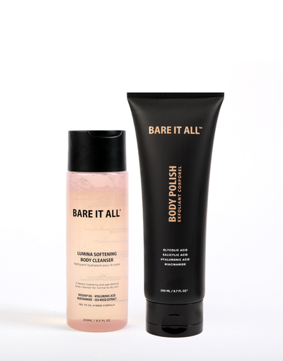 Bare It All Bare It All Shower Kit Lumina Cleanser and Body Polish