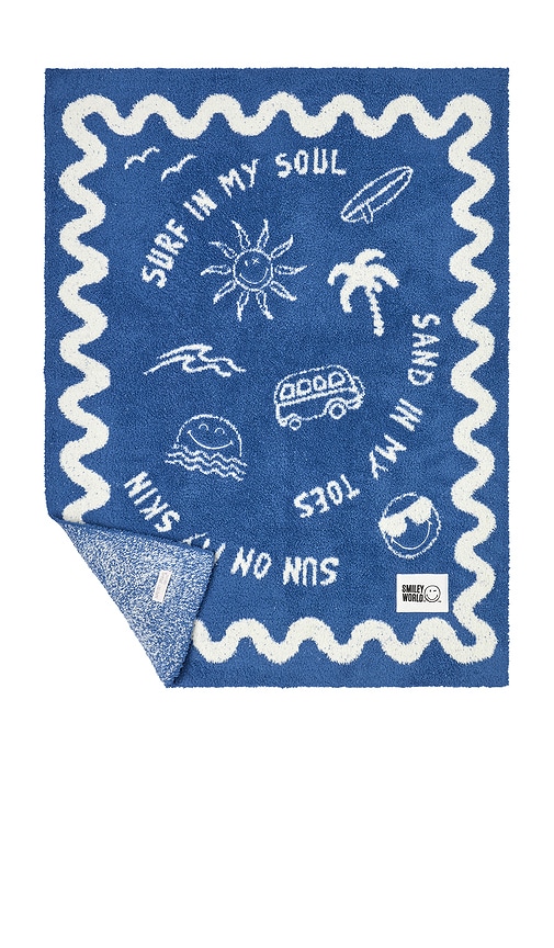 barefoot dreams barefoot dreams CozyChic® SmileyWorld Surf Stroller Blanket