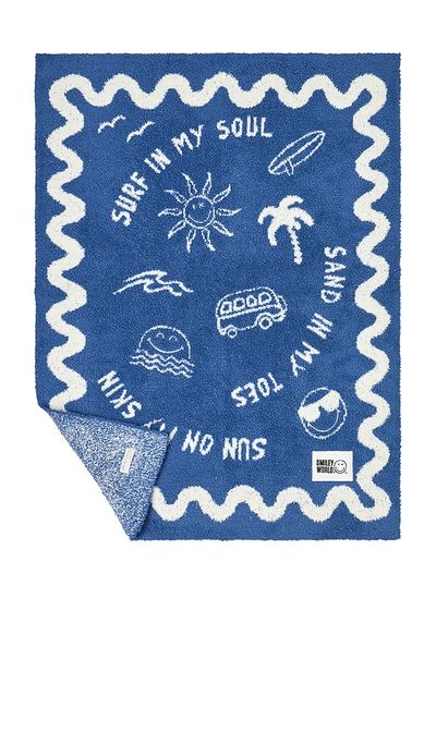 barefoot dreams barefoot dreams CozyChic® SmileyWorld Surf Stroller Blanket