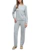 Barefoot Dreams Barefoot Dreams Cozychic Ultra lite Jersey Roll Pullover Top & Wide Leg Pants Pajama Set - 1