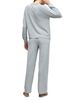 Barefoot Dreams Barefoot Dreams Cozychic Ultra lite Jersey Roll Pullover Top & Wide Leg Pants Pajama Set - 2