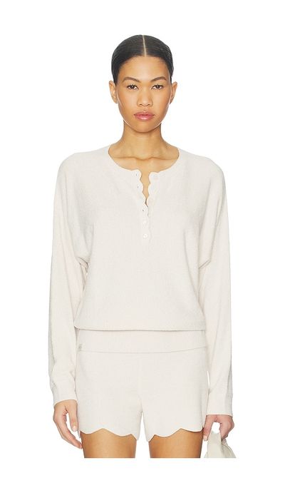Barefoot Dreams Barefoot Dreams CozyChic Ultra Lite Scallop Dolman Henley Top